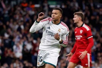 Kylian Mbappe dua gol, Real Madrid kalahkan Sevilla 4-1