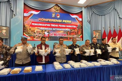 Polda Riau sita 35 kg sabu-sabu jaringan internasional asal Malaysia
