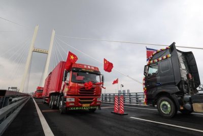 Potret jembatan baru untuk lalu lintas perbatasan China – Korea Utara