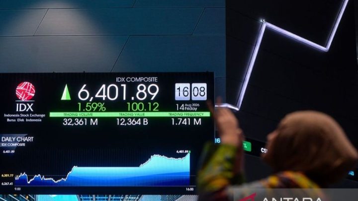 IHSG Jumat ditutup menguat jelang rilis data domestik pekan depan