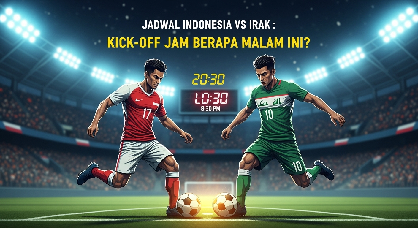 Jadwal Indonesia vs Irak: Kick-off Jam Berapa Malam Ini?