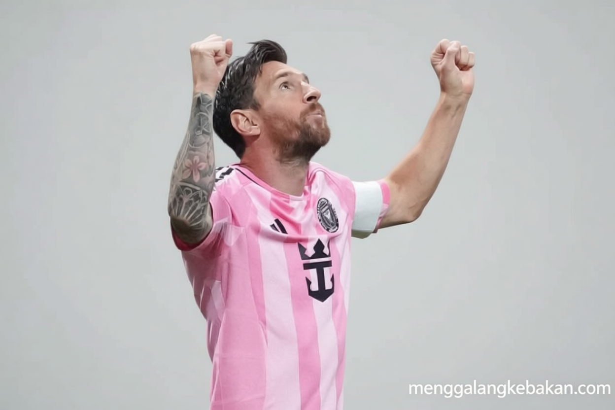 Lionel Messi lampaui rekor gol tendangan bebas Pele