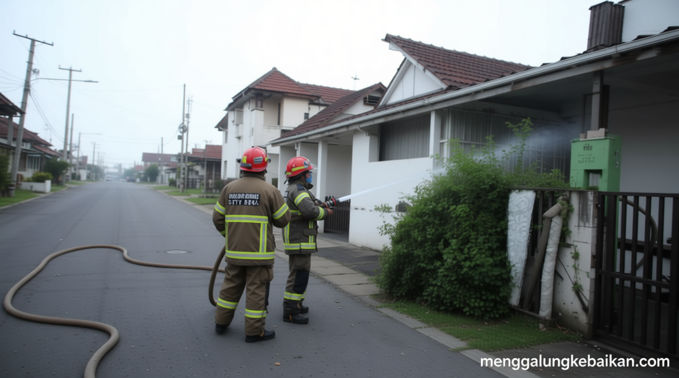 Stasiun Pengisian Elpiji di Cimuning Bekasi Kebakaran – Api Berkobar