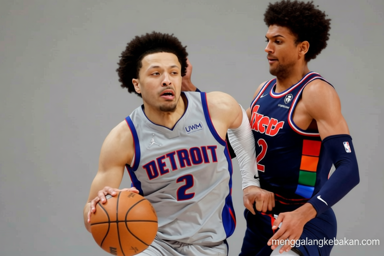 Momen Bersejarah: Cunningham absen sepekan Lagi, Detroit Pistons pantau pemulihan