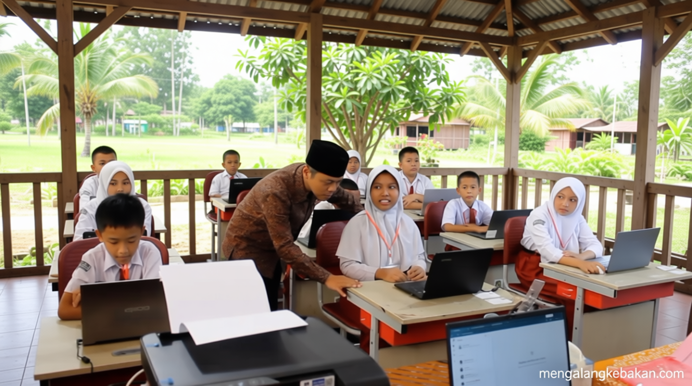 Historic Moment: Wamendikdasmen pantau pelaksanaan TKA di dua SD di Medan