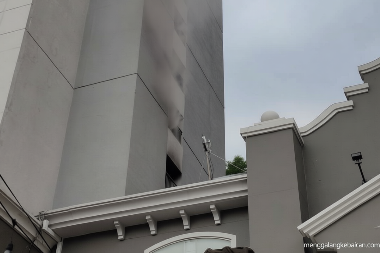 Kebakaran melanda Apartemen Mediterania di Tanjung Duren Jakbar