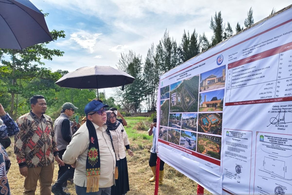 Special Plan: Wamen PKP tinjau lokasi pembangunan kampung nelayan MP di Aceh Jaya