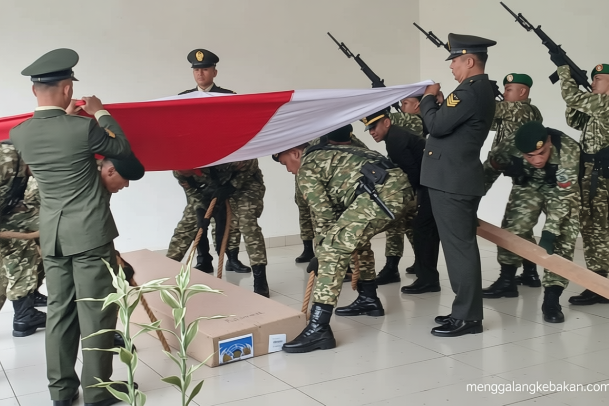 Kunjungan Penting: Jenazah Serka Nur Ichwan dimakamkan di TMP Giri Dharmoloyo Magelang