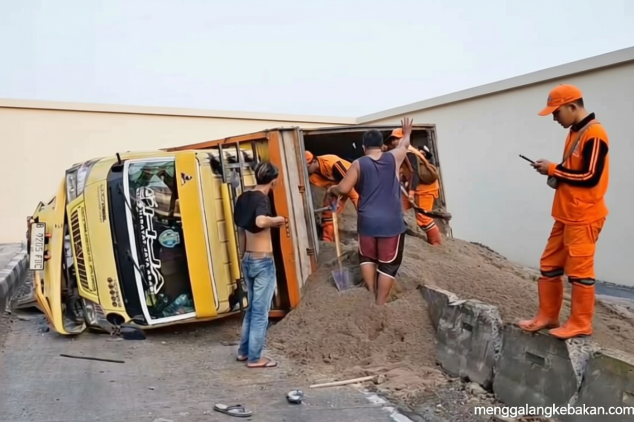 Polisi sebut kecelakaan truk di Jaksel disebabkan sopir mengantuk