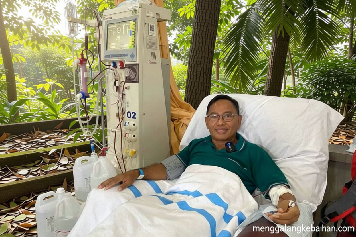 Important Visit: Hendra tak khawatir jalani cuci darah karena dijamin BPJS Kesehatan