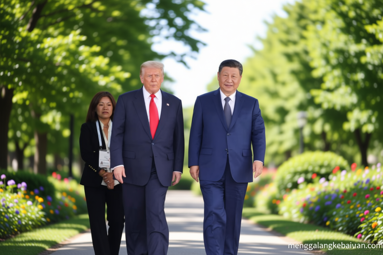 Key Discussion: Trump tiba di Beijing pada Rabu untuk KTT dua hari dengan Xi Jinping