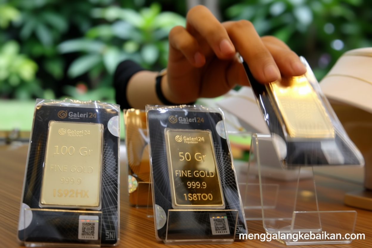 Harga emas UBS-Galeri24 stabil – Antam turun di Pegadaian Kamis ini