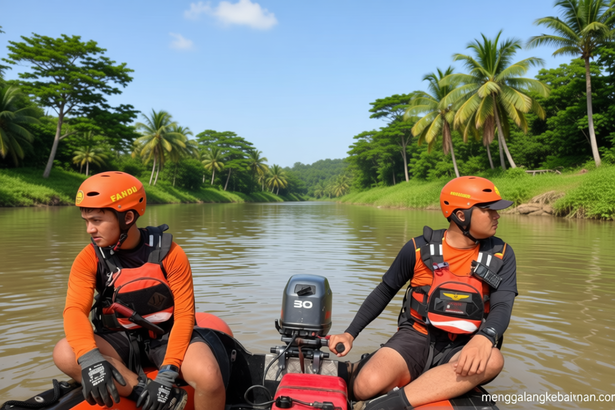 Basarnas: Tim SAR sisir Kali Bekasi cari pemancing yang terseret arus