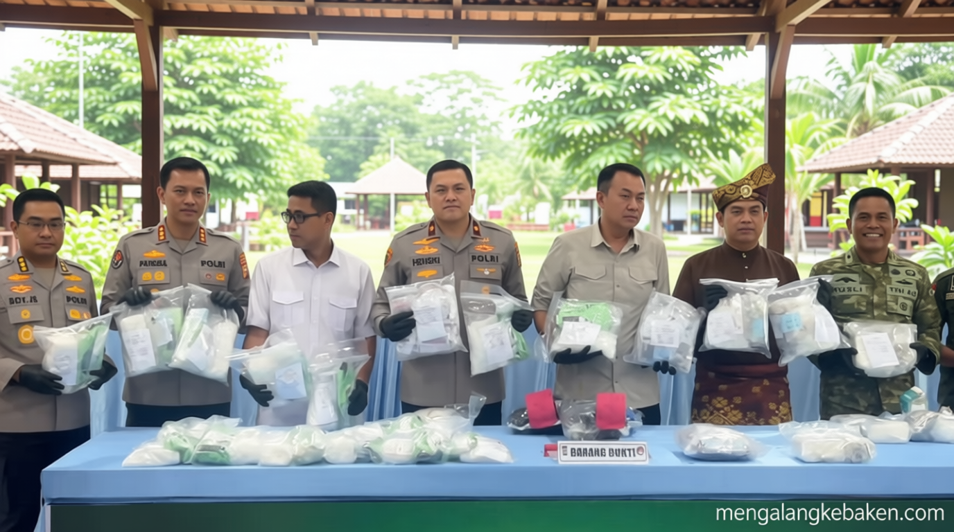 Announced: Polisi gagalkan penyelundupan 27 kg sabu & etomidate di perairan Riau