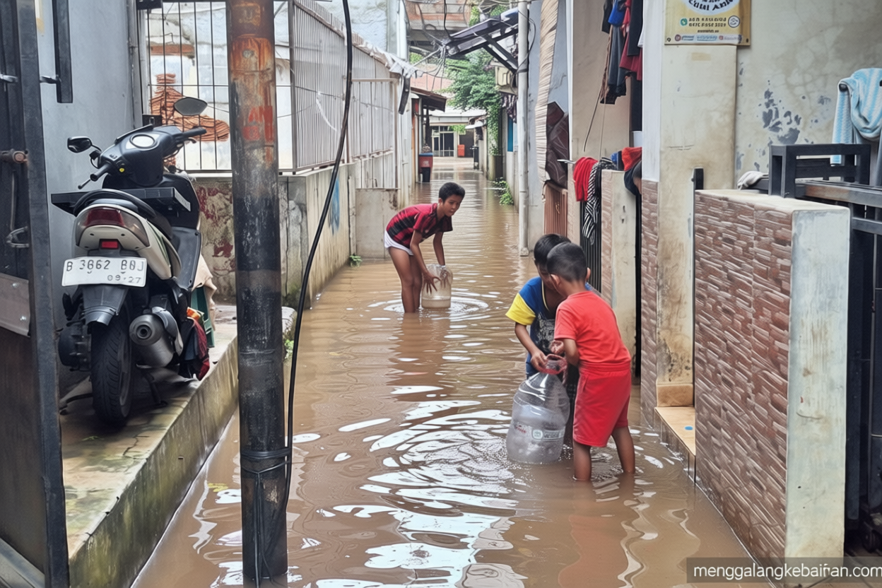 Banjir masih genangi 11 RT di Jaksel – ketinggian capai 1,3 meter