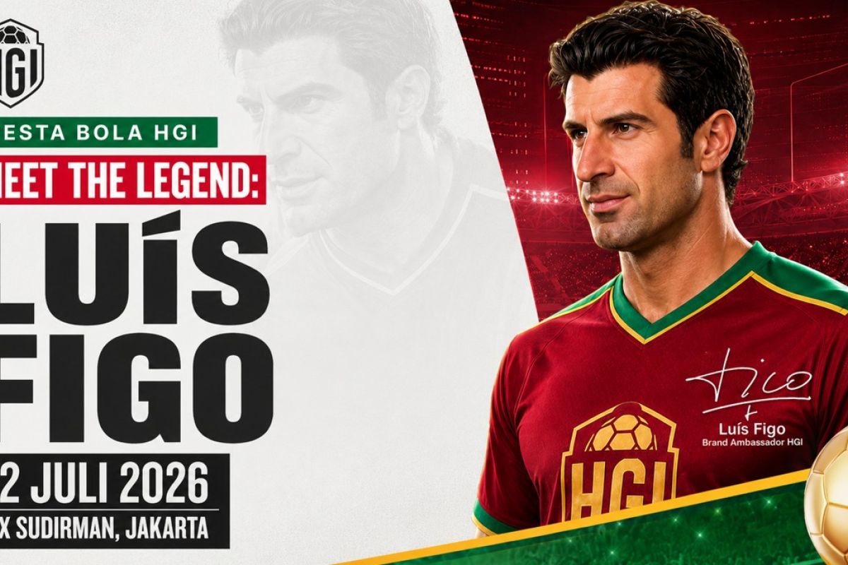New Policy: HGI pastikan Luis Figo akan tiba di Jakarta pada 12 Juli