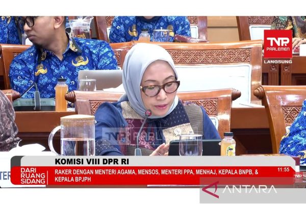 KOMISI-VIII-DPR-RAKER-DENGAN-MENTERI-AGAMA-MENSOS-MENTERI-PPA-MENHAJ-KEPALA-BNPB-KEPALA-BPJPH-Arifah