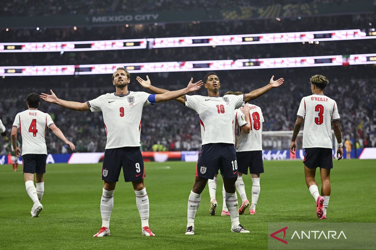 Drama lima gol warnai kemenangan Inggris atas Meksiko