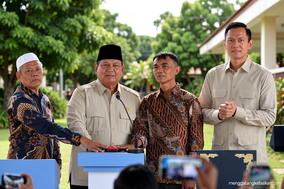 Di Lombok Barat, Prabowo resmikan serentak lima bendungan di Indonesia
