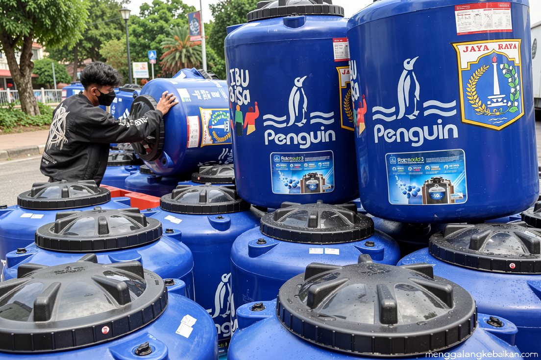 PAM Jaya salurkan toren air gratis bagi warga Matraman Dalam