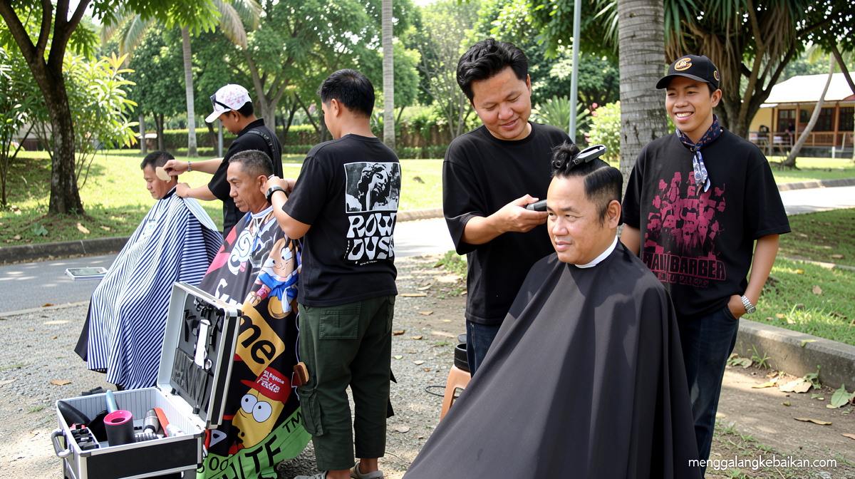HUT Kota Palangka Raya, Pemko gelar cukur gratis dan hidupkan ekraf