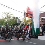 Para-peserta-saat-dilepas-di-titik-start-Ngebel-KOM-2026-di-Kantor-KAI-Daop-7-Madiun