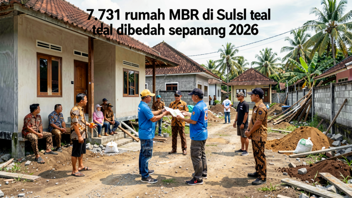 7.731 rumah MBR di Sulsel telah dibedah sepanjang 2026