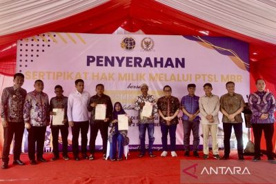 Wamen ATR/BPN: PTSL capai 3.154 sertifikat bagi MBR di Kalsel