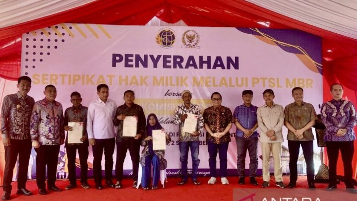 Wamen ATR/BPN: PTSL capai 3.154 sertifikat bagi MBR di Kalsel