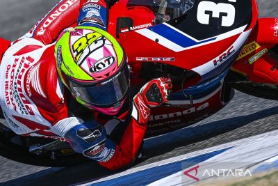 Kiandra Ramadhipa tempati posisi enam pada balapan kedua Moto3 Junior