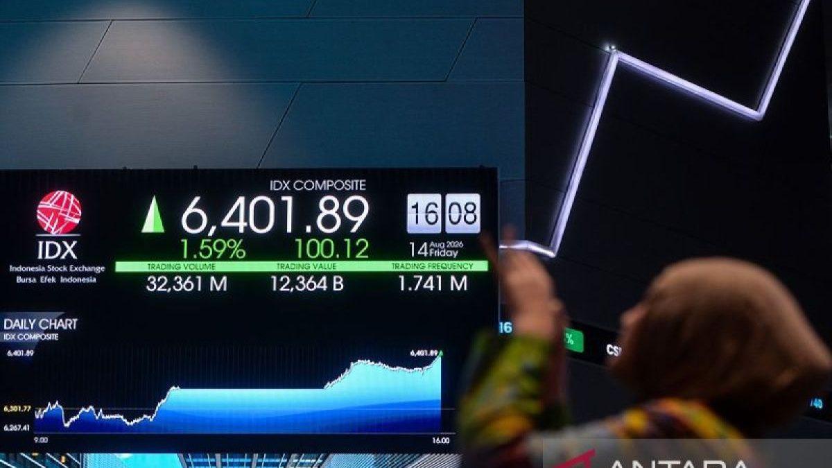 IHSG Jumat ditutup menguat jelang rilis data domestik pekan depan