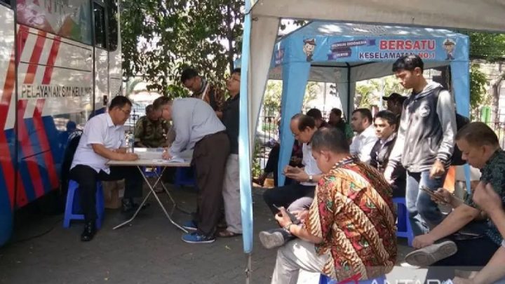Selasa, SIM Keliling tersedia di lima lokasi Jakarta