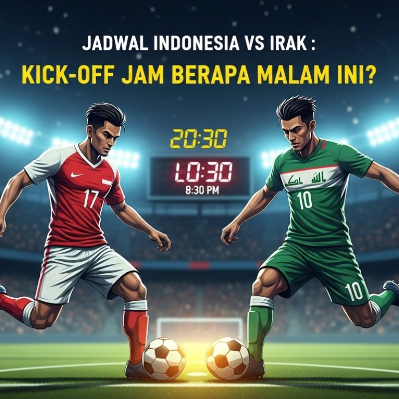 Jadwal Indonesia vs Irak: Kick-off Jam Berapa Malam Ini?
