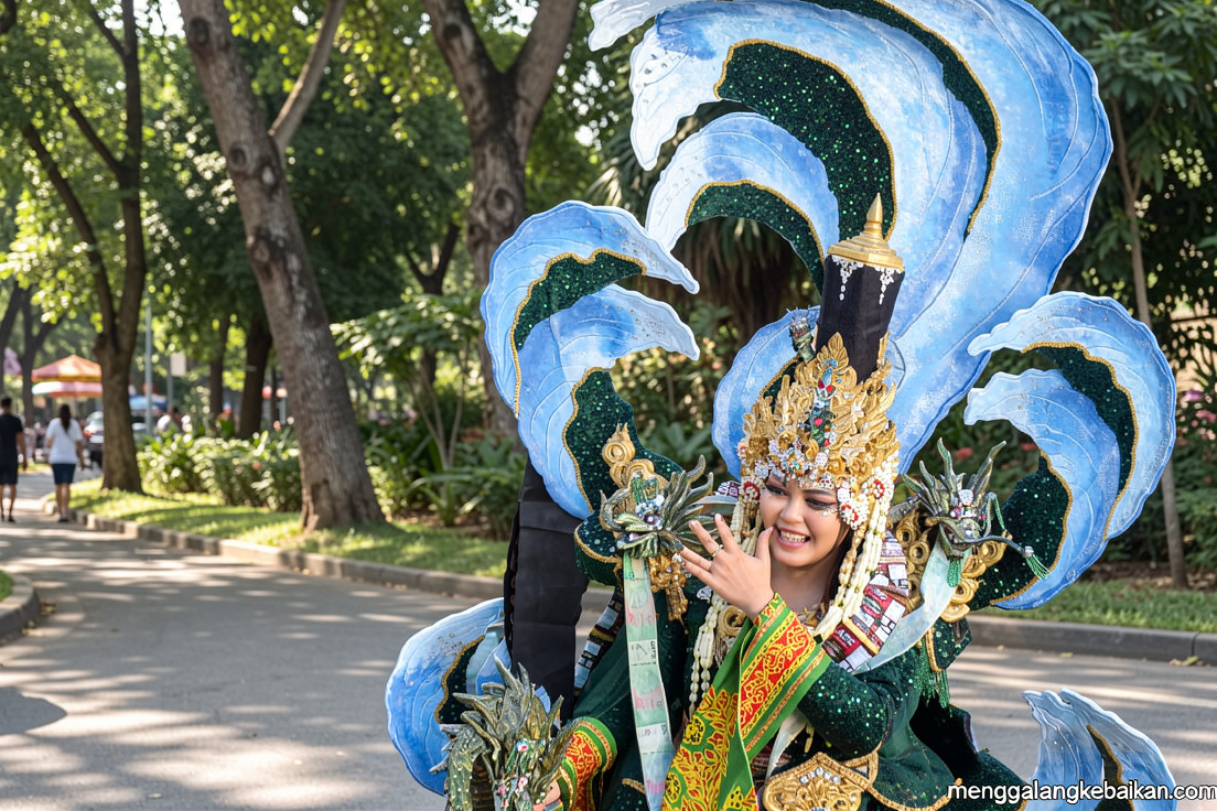 Ratusan peserta perkenalkan kekayaan budaya Indonesia di karnaval Bhinneka Tunggal Ika Banyuwangi