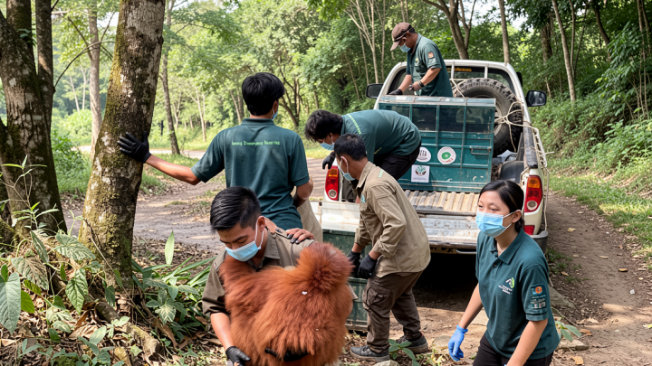 BKSDA Jambi rehabilitasi 5 Orangutan Sumatera hasil penyelamatan